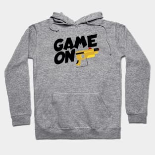 Lasertag game on Hoodie